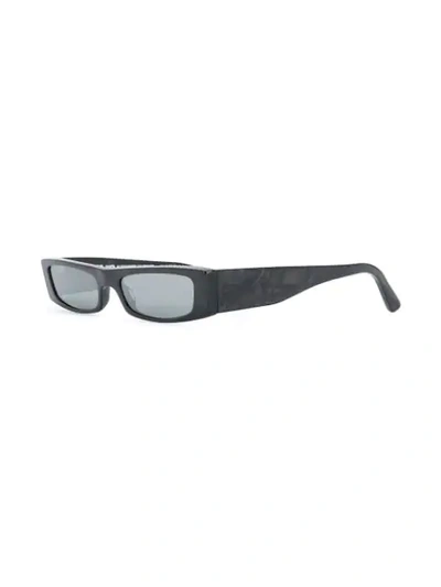 Shop Alain Mikli Rectangular Frame Sunglasses In Black