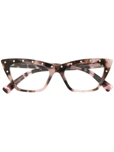 Shop Valentino Studded Cat In Pink
