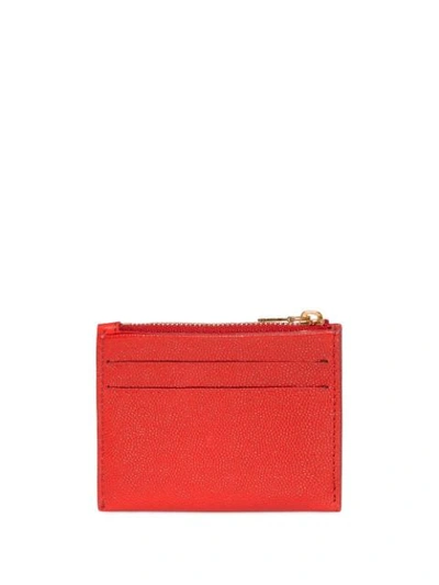 Shop Burberry Monogram Cardholder In Red