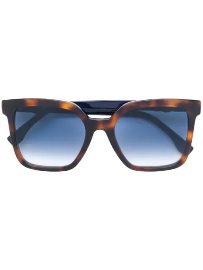 Shop Fendi Oversized Square Sunglasses