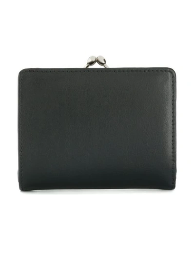 Shop Vivienne Westwood Logo Plaque Classic Wallet - Black