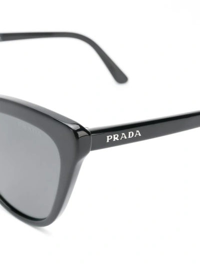 Shop Prada Cat-eye Shaped Sunglasses In Black