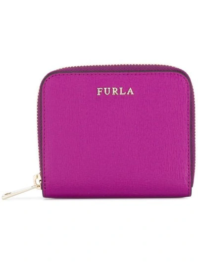 Shop Furla Zip Around Wallet - Pink