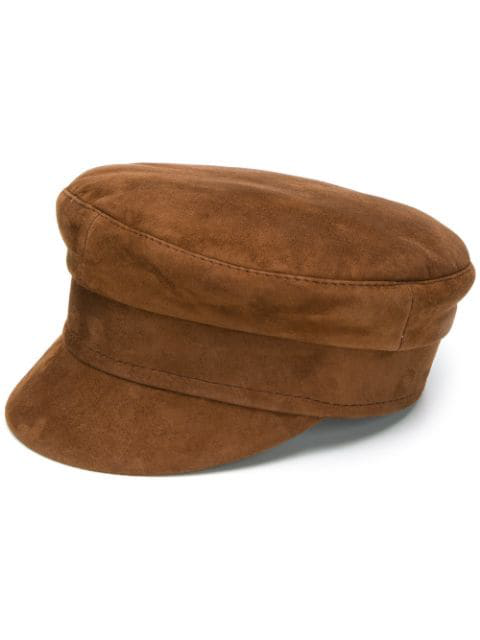 brown baker boy hat