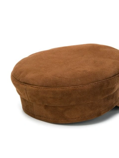 Shop Ruslan Baginskiy Baker Boy Hat In Brown