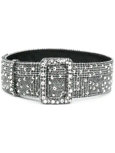 Shop Ermanno Scervino Embellished Belt In Black