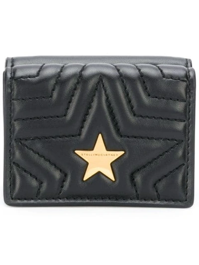 Shop Stella Mccartney 'stella Star' Portemonnaie In Black
