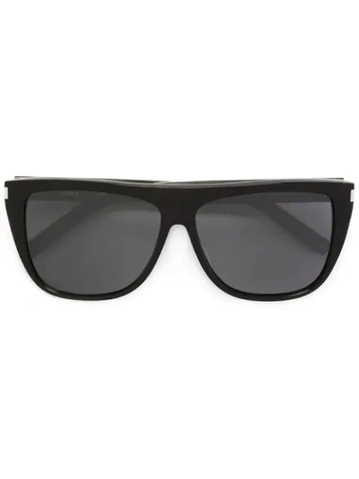 Shop Saint Laurent 'classic Sl 1001' Sunglasses In Black