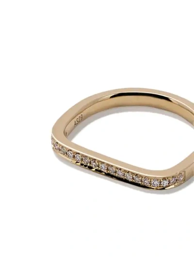 Shop As29 18kt Yellow Gold Mini Charm Pinky Diamond Ring