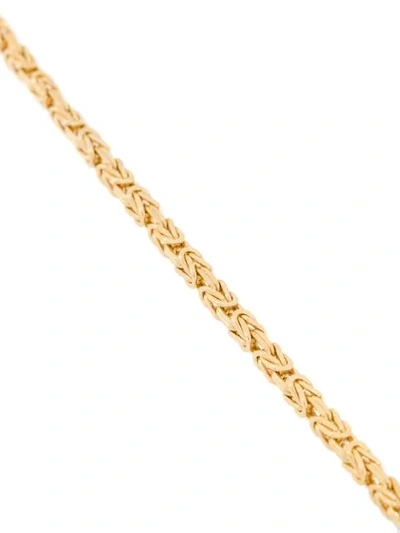 Shop Saint Laurent Snake Chain Necklace In Gold