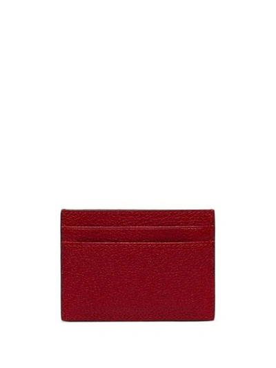 Shop Gucci Zumi Small Card Holder In Red