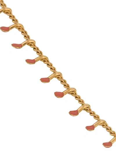 Shop Isabel Marant Casablanca Short Necklace In Pink