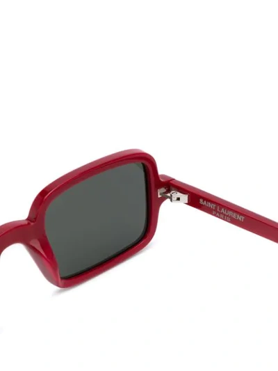 Shop Saint Laurent 332 Sunglasses In Red