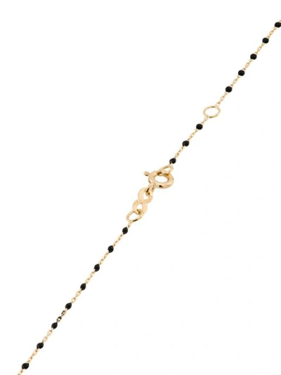 Shop Gigi Clozeau 18kt Yellow Gold Classic Gigi Diamond Moon Necklace In Black
