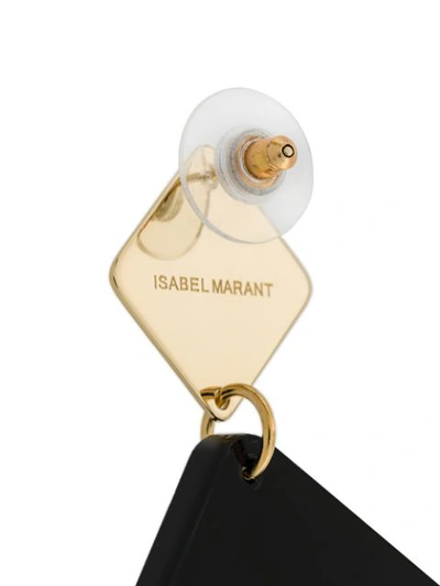 Shop Isabel Marant Étoile Geometric Drop Earrings In Gold