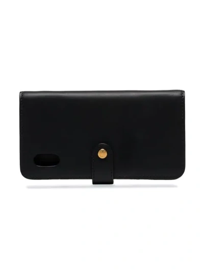 Shop Fendi Ff Logo-pocket Iphone X Case In Black