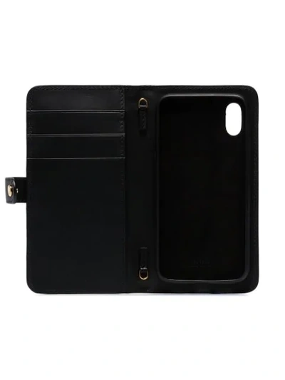 Shop Fendi Ff Logo-pocket Iphone X Case In Black