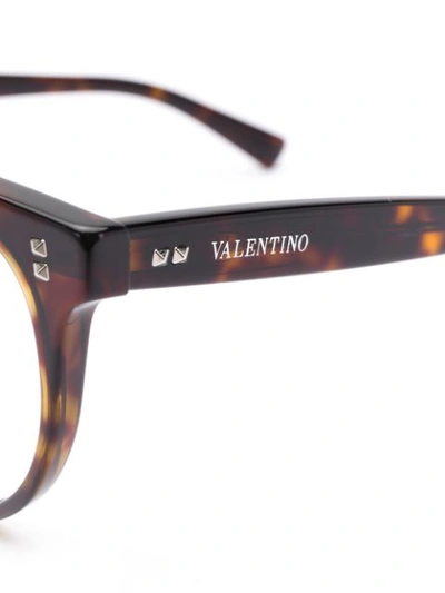 Shop Valentino Va3009 Eyeglasses In 棕色