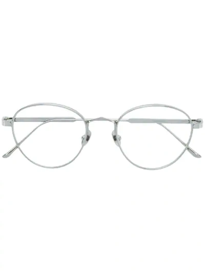Shop Cartier C De  Glasses In Metallic