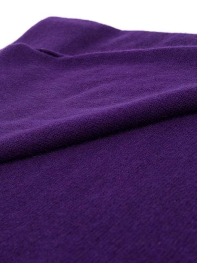Shop Allude Fine Knit Scarf In Purple
