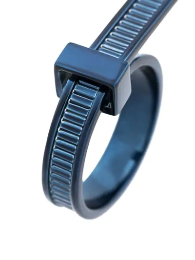 Shop Ambush Cable Tie Ring In Blue