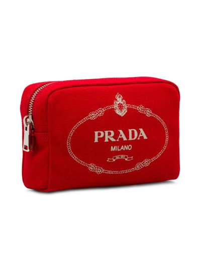 Shop Prada Klassische Kosmetiktasche - Rot In Red