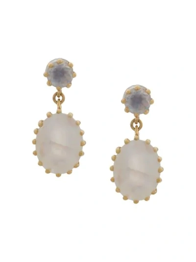 Shop Astley Clarke Linia Rainbow Drop Earrings In Gold