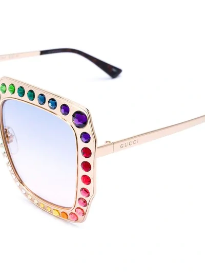Shop Gucci Oversized Acetate Sunglasses