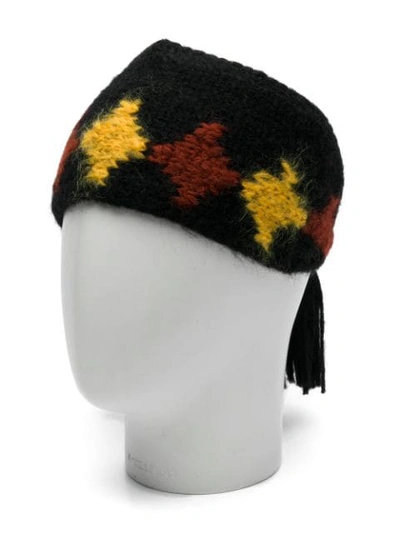 Shop Etro Embroidered Tassel Hat In 黑色