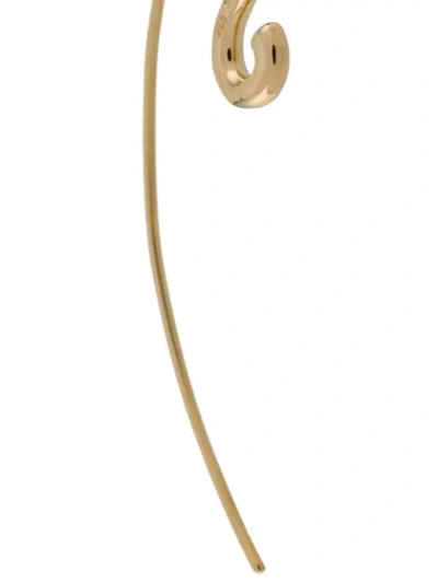 Shop Charlotte Chesnais Curved Hook Drop Earring In Gold