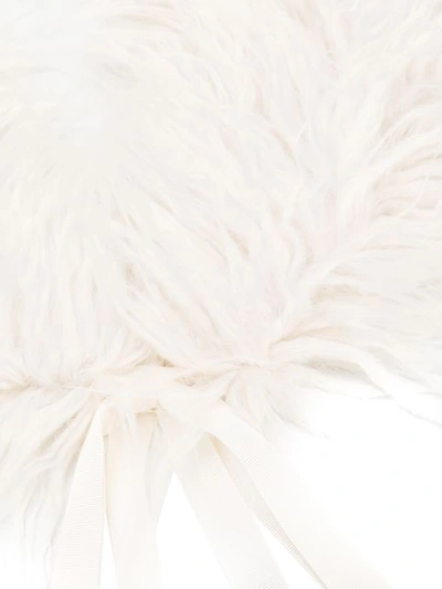 Shop Blugirl Faux-fur Collar - White