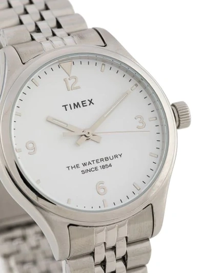 Shop Timex Waterbury Traditional 34mm Watch In Metallic