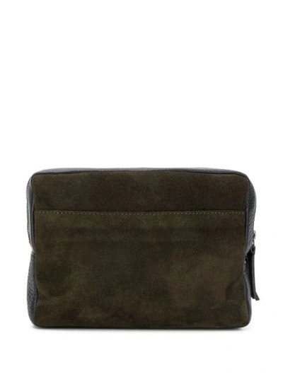 Shop Ann Demeulemeester Two-tone Make-up Bag In Black