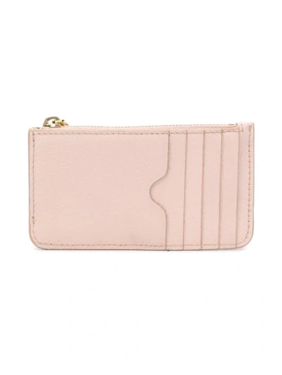 Shop Alexander Mcqueen Skull Zipped Cardholder In 9901