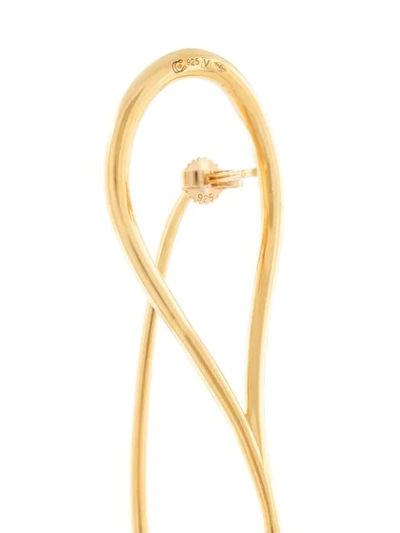 Shop Charlotte Chesnais Needle Hoop Earring In Gold