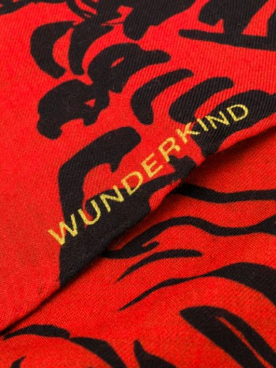 Shop Wunderkind Printed Scarf In Red