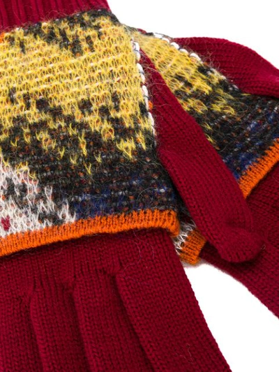 Shop Missoni Layered Gloves In Sm0ta Red