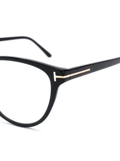 Shop Tom Ford Eyewear Cat Eye Shaped Glasses - Black