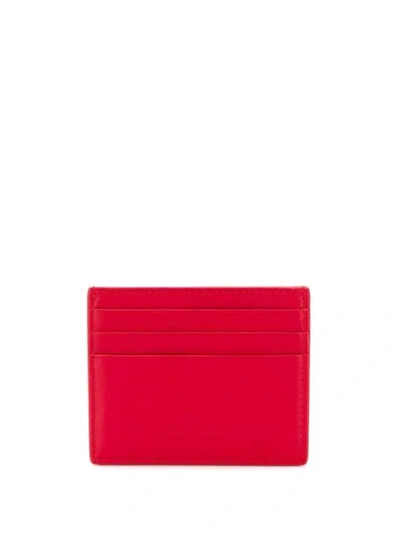 Shop Bottega Veneta Maxi Weave Card Case In Red