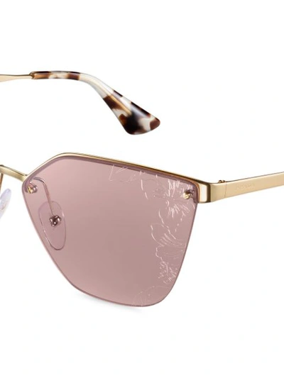 Shop Prada Eyewear  Cinéma Eyewear Sunglasses - Metallic