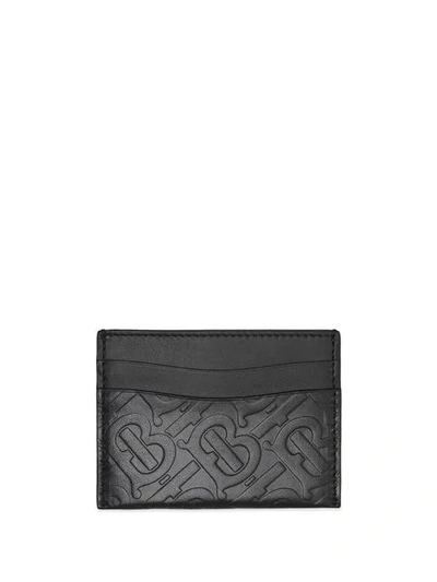 Shop Burberry Monogram Cardholder In Black