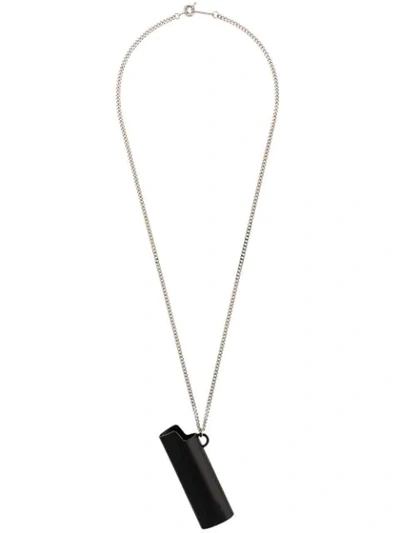 AMBUSH LIGHTER CASE NECKLACE - 黑色