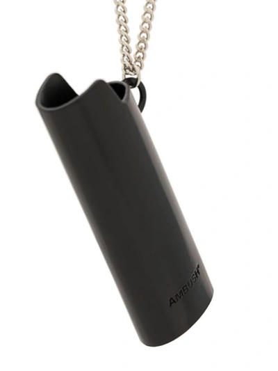 Shop Ambush Lighter Case Necklace In Black