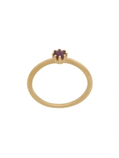 Shop Astley Clarke Mini Linia Ring In Gold