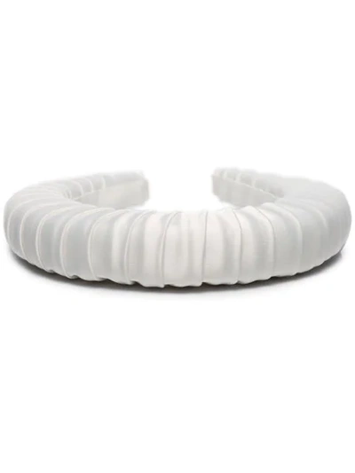 Shop Bluetiful Milano Satin Padded Headband In White