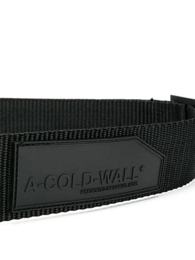 A-COLD-WALL* LOGO PATCH BELT - 黑色