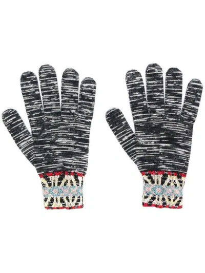 Shop Missoni Pattern Knit Gloves In S905v