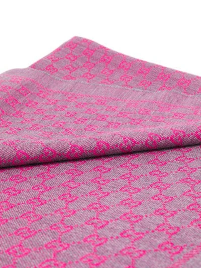 Gucci Gg Supreme Scarf In 1372 Pink