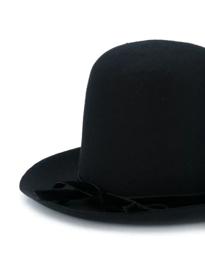 Shop Ann Demeulemeester Large Fedora Hat In Black