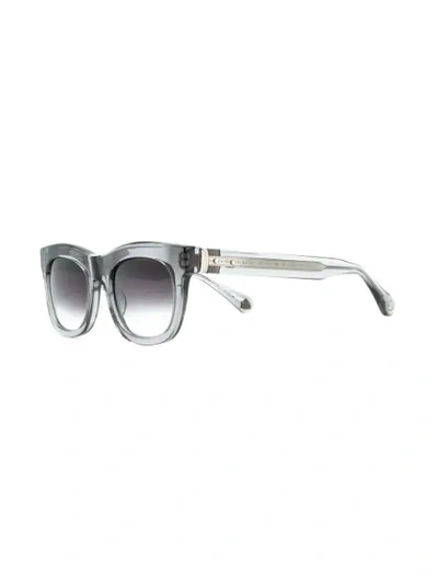 Shop Matsuda Square Frame Sunglasses In Grey